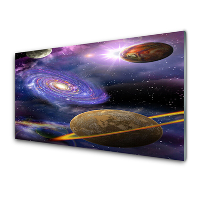 Quadro in vetro Cosmo Pianeti Universo