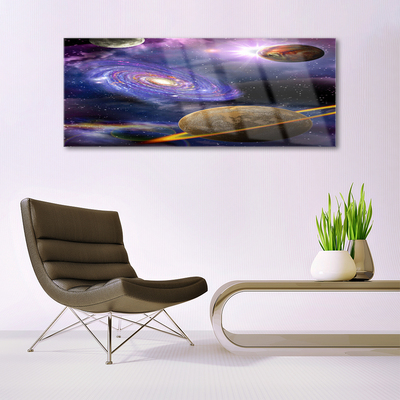 Quadro in vetro Cosmo Pianeti Universo