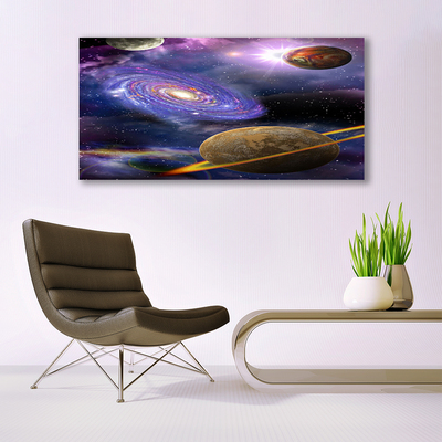 Quadro in vetro Cosmo Pianeti Universo