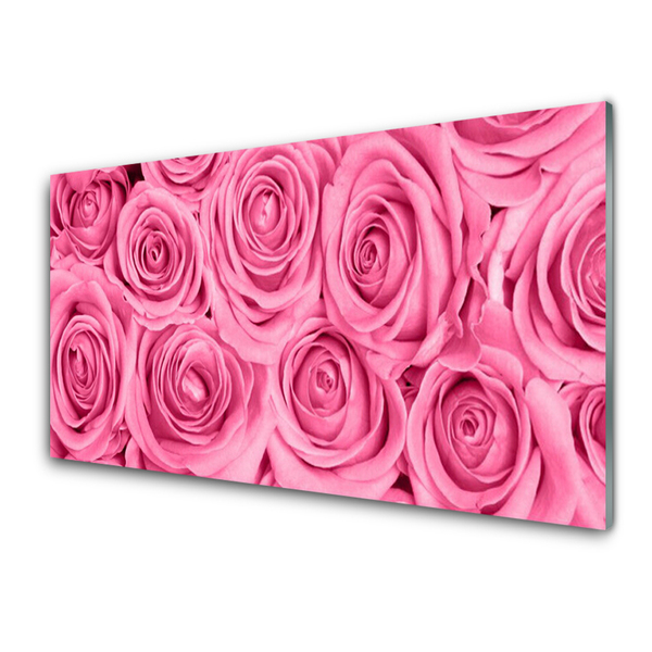 Quadro in vetro Rose Fiori Pianta