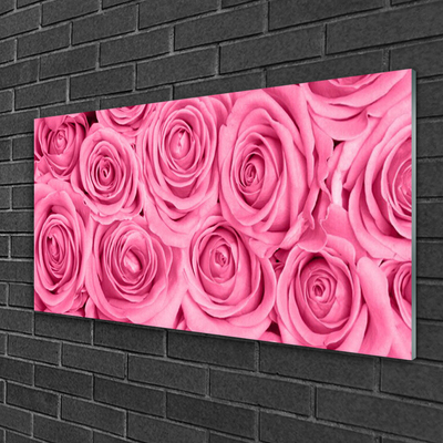 Quadro in vetro Rose Fiori Pianta