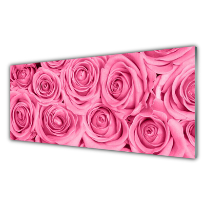 Quadro in vetro Rose Fiori Pianta