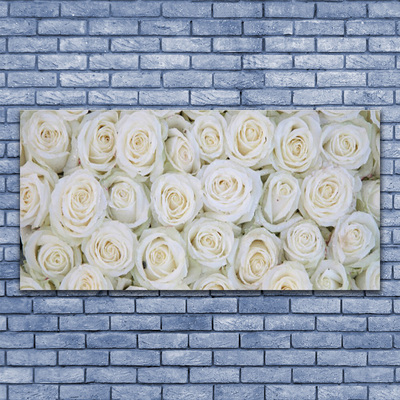 Quadro su vetro Rose Fiori Pianta