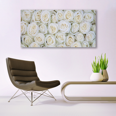 Quadro su vetro Rose Fiori Pianta