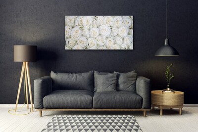 Quadro su vetro Rose Fiori Pianta