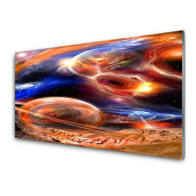 Quadro di vetro Universo dell'astrazione