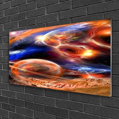 Quadro di vetro Universo dell'astrazione