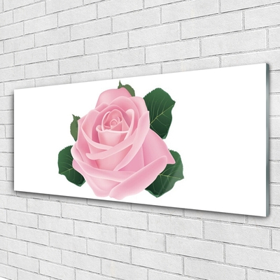 Quadro di vetro Fiore di rosa pianta naturale