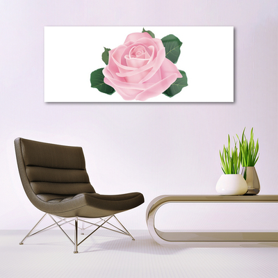 Quadro di vetro Fiore di rosa pianta naturale