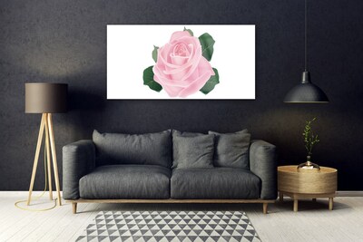 Quadro di vetro Fiore di rosa pianta naturale