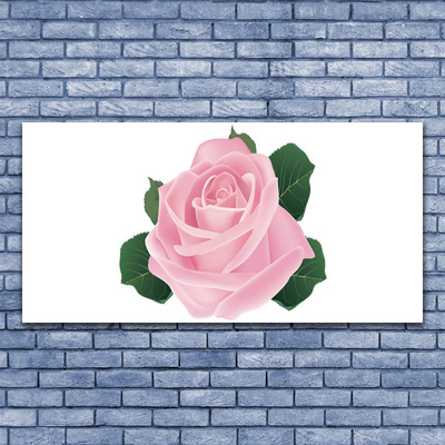 Quadro di vetro Fiore di rosa pianta naturale