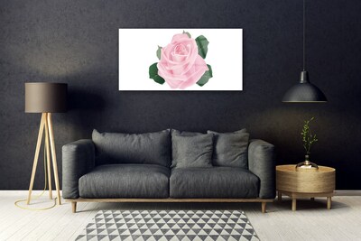 Quadro di vetro Fiore di rosa pianta naturale