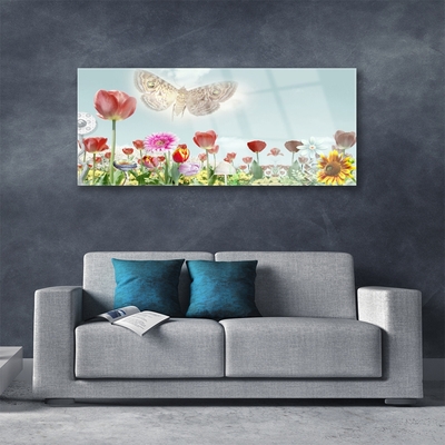 Quadro in vetro Fiori Pianta naturale