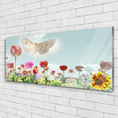 Quadro in vetro Fiori Pianta naturale