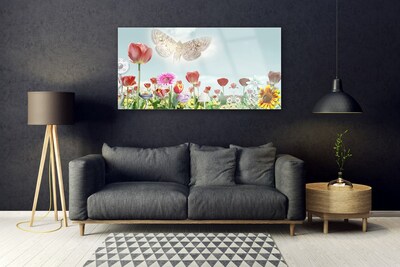 Quadro in vetro Fiori Pianta naturale