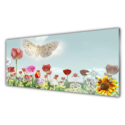 Quadro in vetro Fiori Pianta naturale