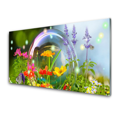 Quadro in vetro Fiori Pianta naturale