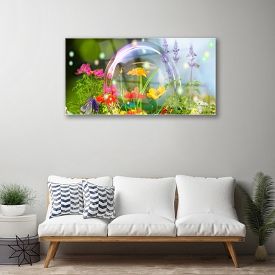 Quadro in vetro Fiori Pianta naturale