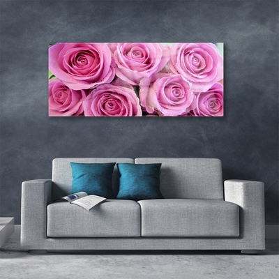 Quadro in vetro Rose Fiori Pianta