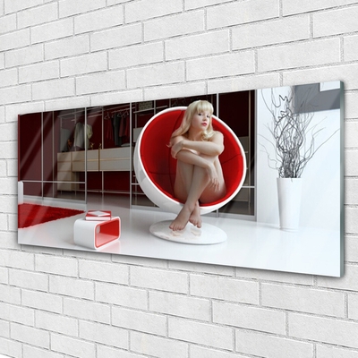 Quadro su vetro Camera Donna nuda