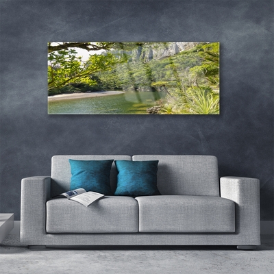 Quadro di vetro Lago Natura