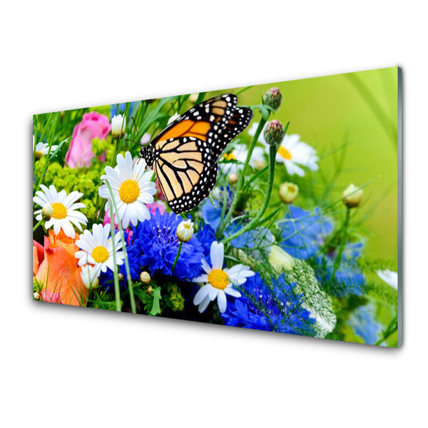 Quadro di vetro Fiori Pianta naturale