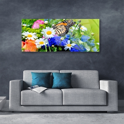 Quadro di vetro Fiori Pianta naturale