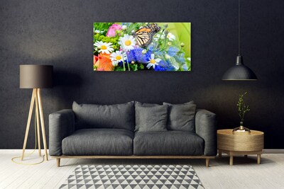 Quadro di vetro Fiori Pianta naturale