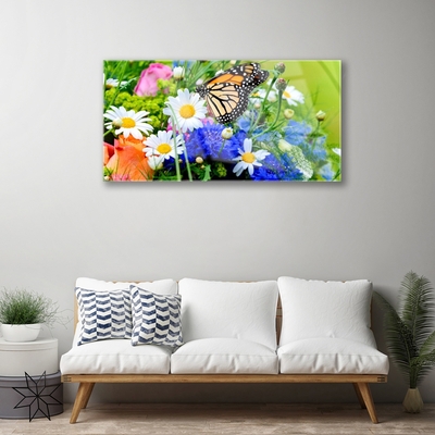 Quadro di vetro Fiori Pianta naturale