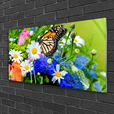 Quadro di vetro Fiori Pianta naturale