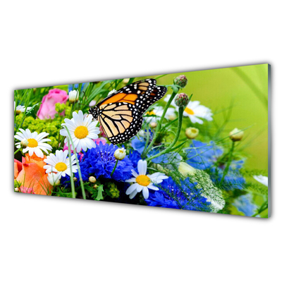 Quadro di vetro Fiori Pianta naturale