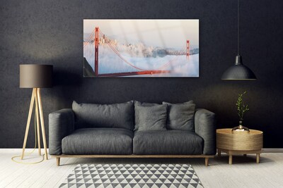 Quadro in vetro Architettura cloud Bridge