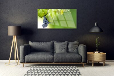 Quadro su vetro Cucina Foglie d'Uva