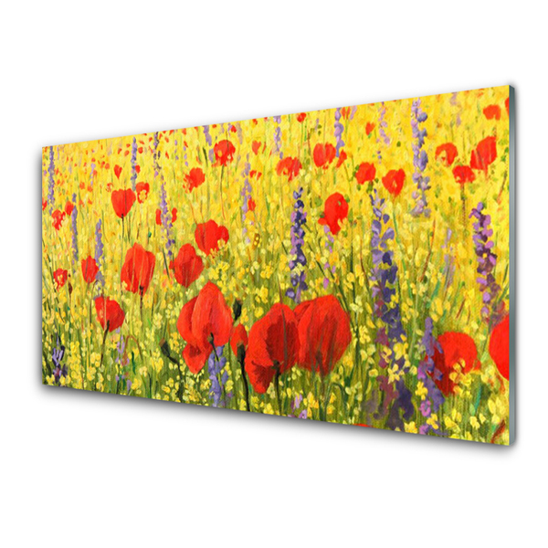 Quadro in vetro Fiori Pianta naturale