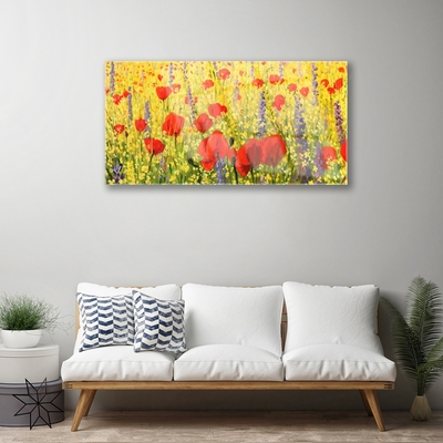 Quadro in vetro Fiori Pianta naturale