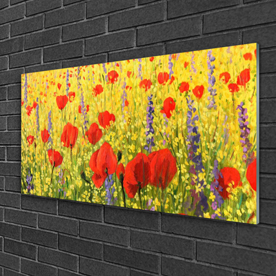 Quadro in vetro Fiori Pianta naturale