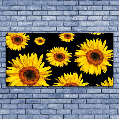 Quadro vetro Girasoli Natura Pianta