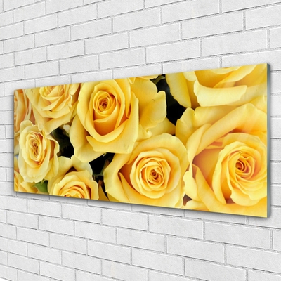 Quadro in vetro Rose Fiori Pianta