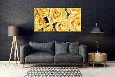 Quadro in vetro Rose Fiori Pianta