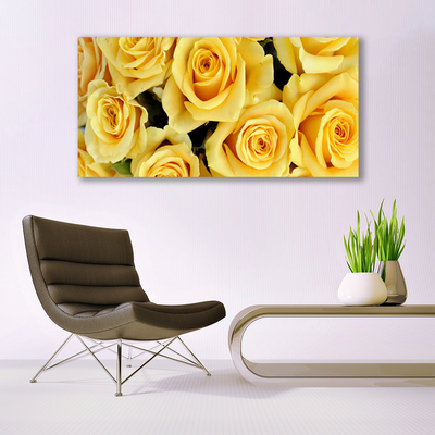 Quadro in vetro Rose Fiori Pianta