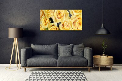 Quadro in vetro Rose Fiori Pianta