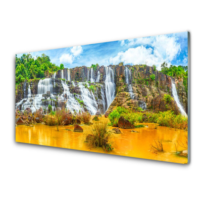 Quadro vetro Cascata Albero Natura