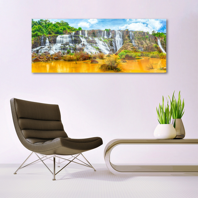 Quadro vetro Cascata Albero Natura