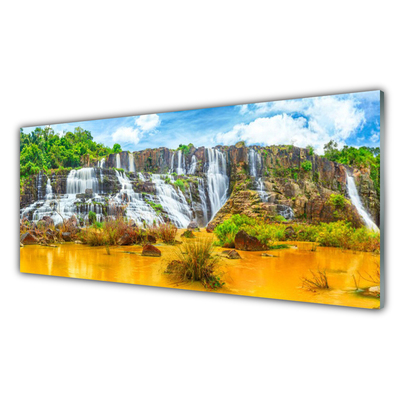 Quadro vetro Cascata Albero Natura