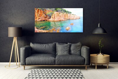 Quadro in vetro Rocce Mare Paesaggio