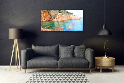 Quadro in vetro Rocce Mare Paesaggio