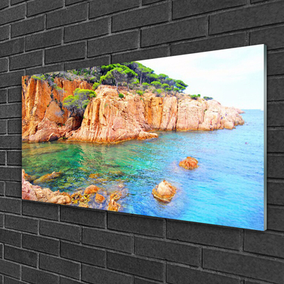 Quadro in vetro Rocce Mare Paesaggio