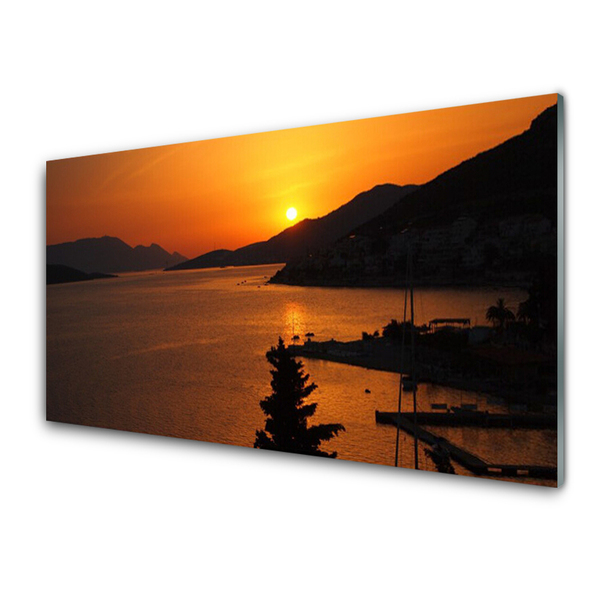 Quadro vetro Mare Montagne Paesaggio