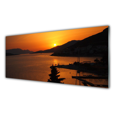 Quadro vetro Mare Montagne Paesaggio