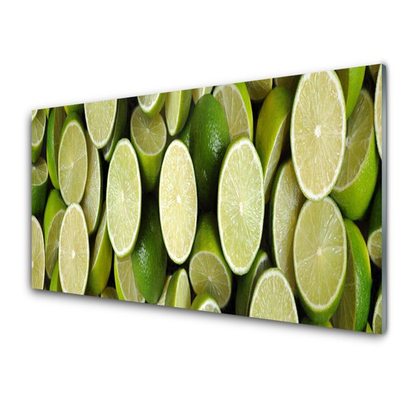 Quadro su vetro Cucina Lime Food